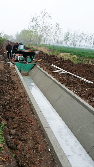 Irrigation Canal , Channel Making Machine